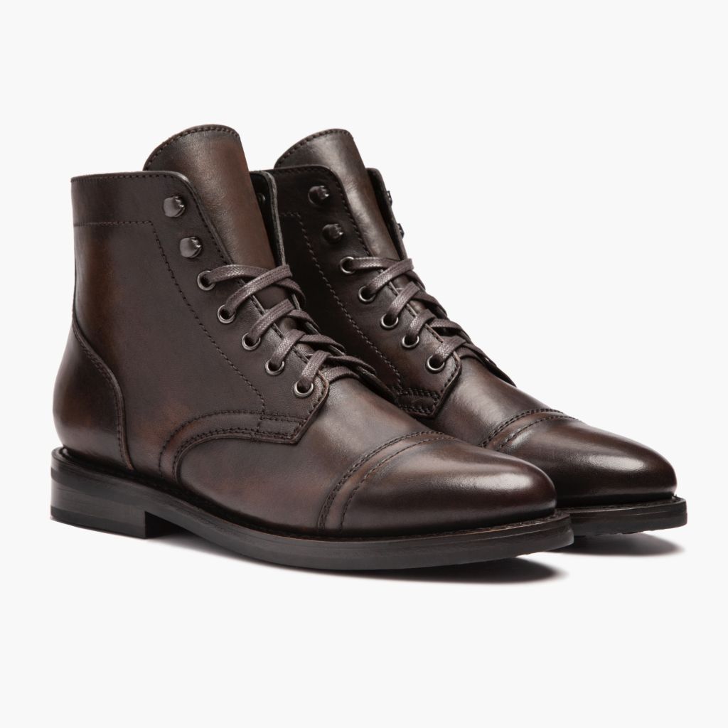Black Full-Grain leather Boots - Goodyear welt-konstruktion og tåboks