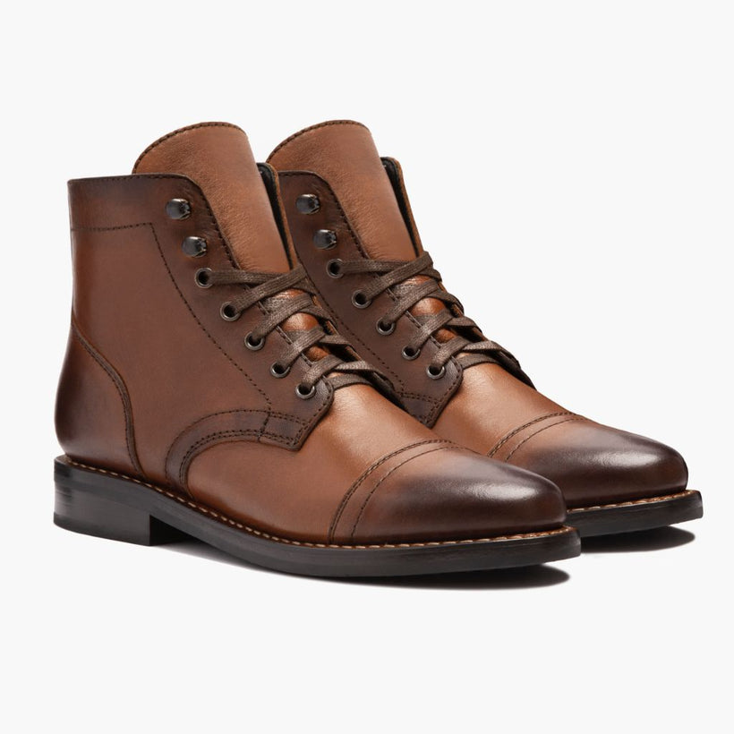 Captain Brandy Leather Boots til Kvinder