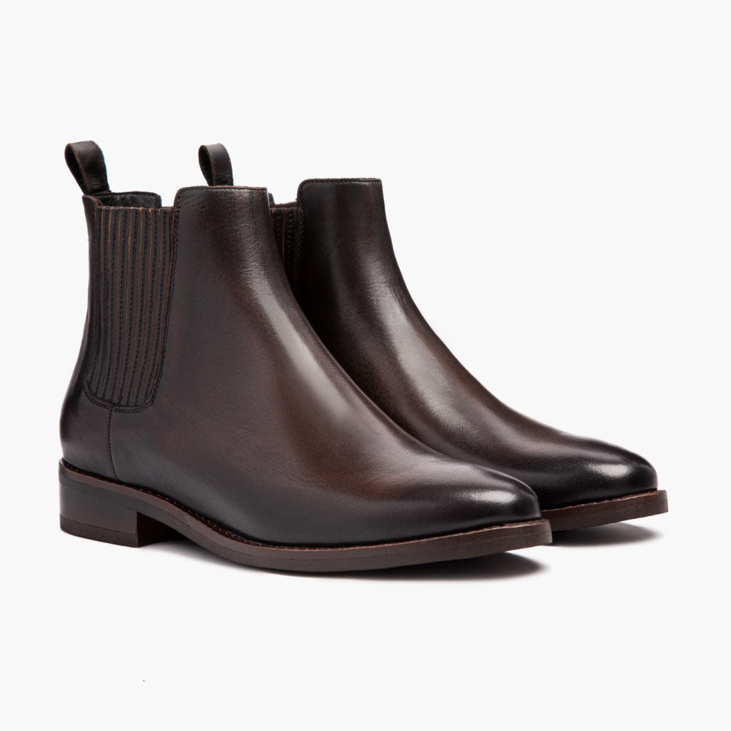 Black Full-Grain leather Boots - Goodyear welt-konstruktion og tåboks