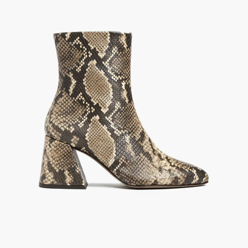 Heartbreaker Snake Print Læderstøvler til Damer
