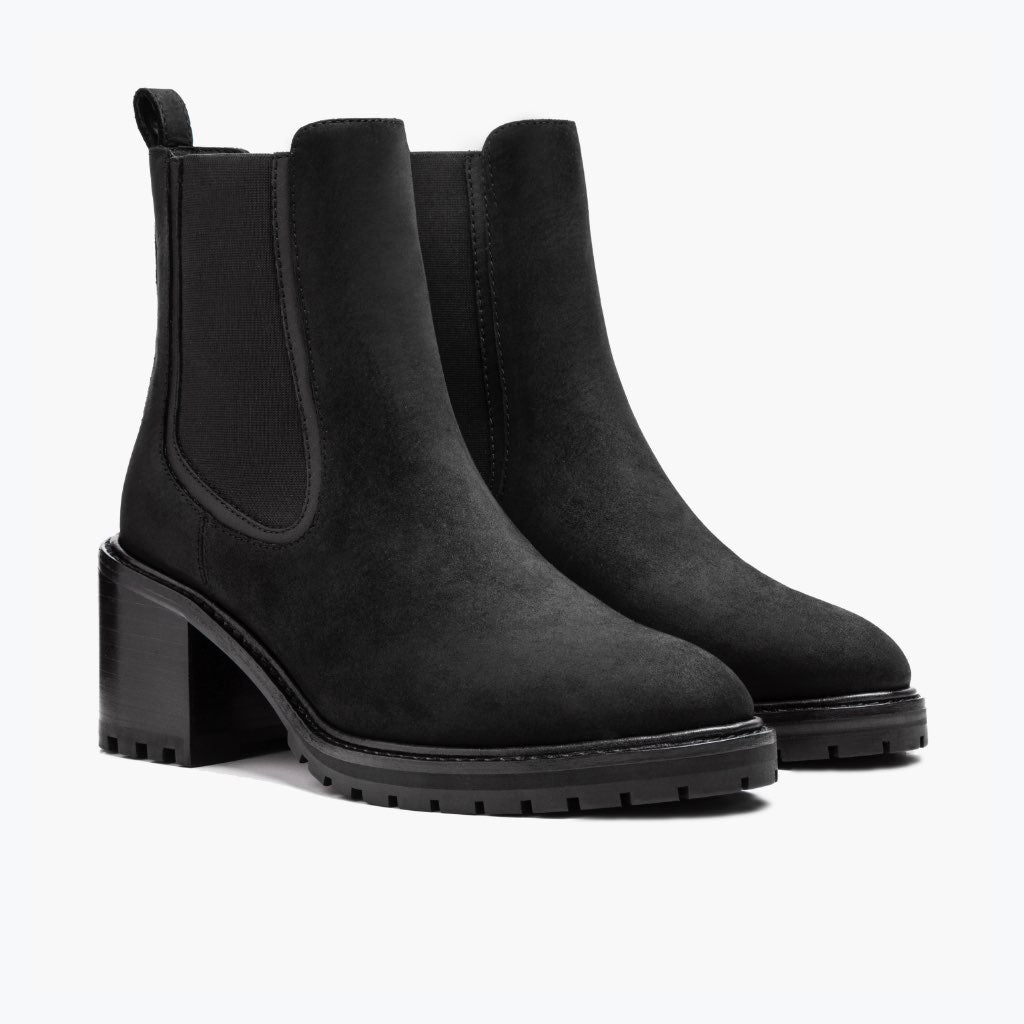 Black Full-Grain leather Boots - Goodyear welt-konstruktion og tåboks