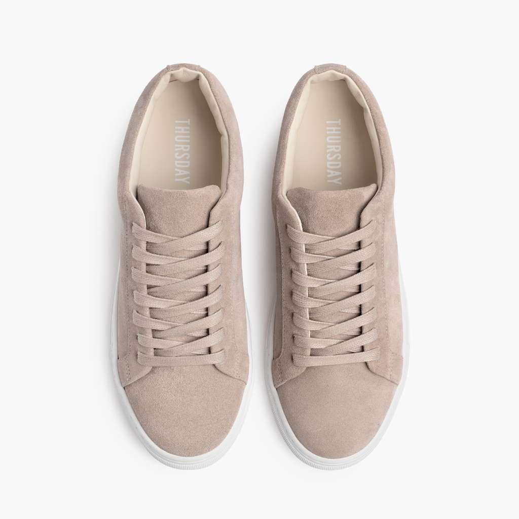 Premier Low Top Latte Lædersneakers til Damer - Forstærket hælkappe og præcise dobbeltsyninger