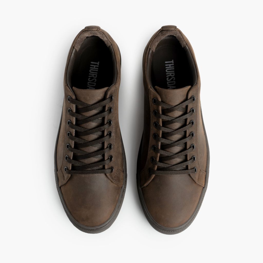 Premier Low Top Tobacco Lædersneakers til Damer - Forstærket hælkappe og præcise dobbeltsyninger