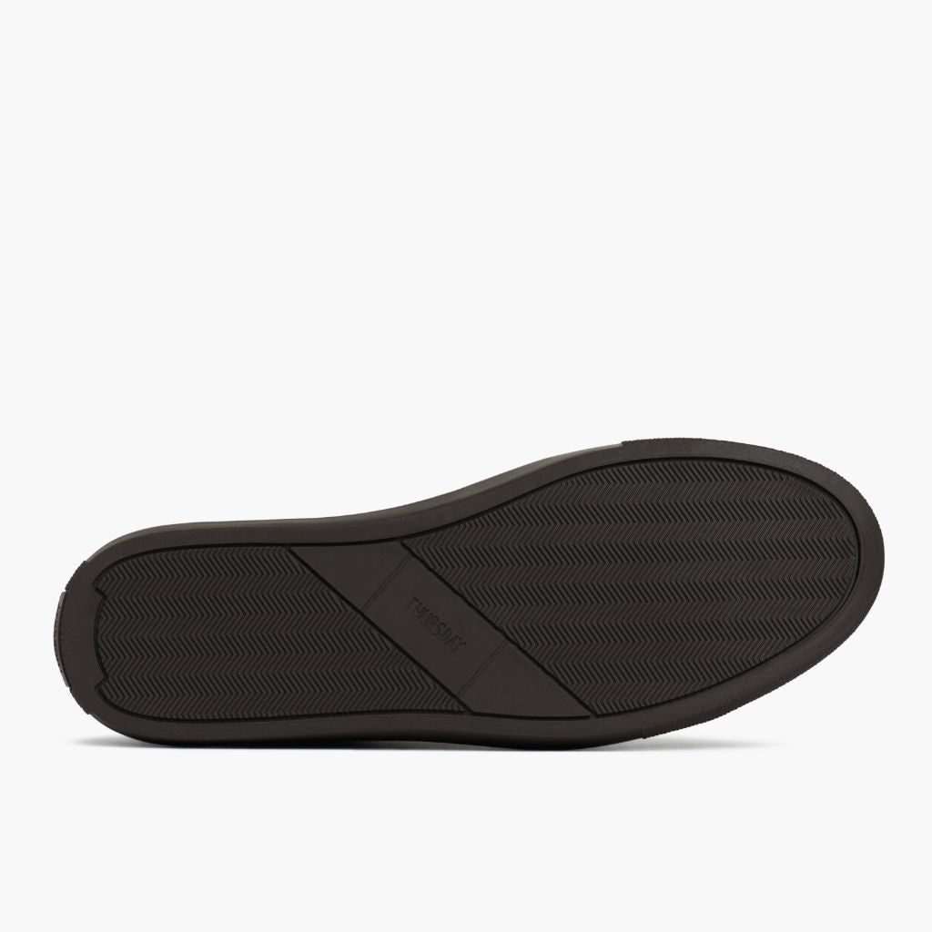 High-Traction Rubber Outsole & Lug Tread Pattern on Premier Low Top Tobacco Lædersneakers til Damer