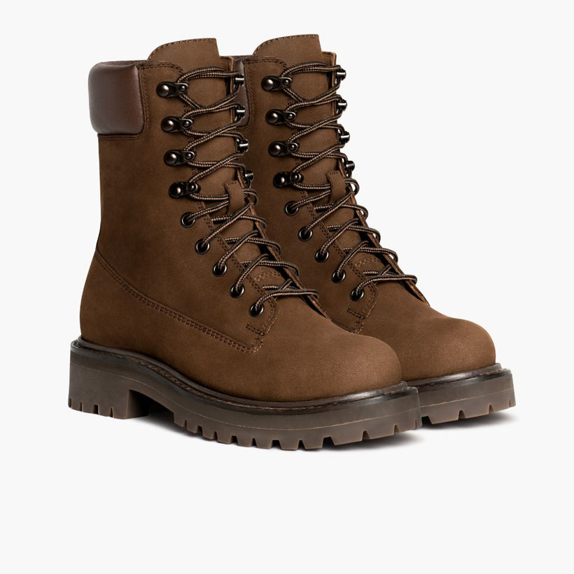 Explorer Lys brun Matte Leather Boots til Kvinder