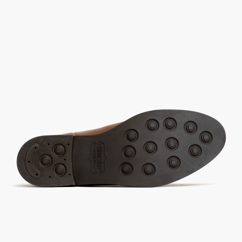 High-Traction Rubber Outsole & Lug Tread Pattern on Duchess Amber Wheat Læderstøvler til Damer