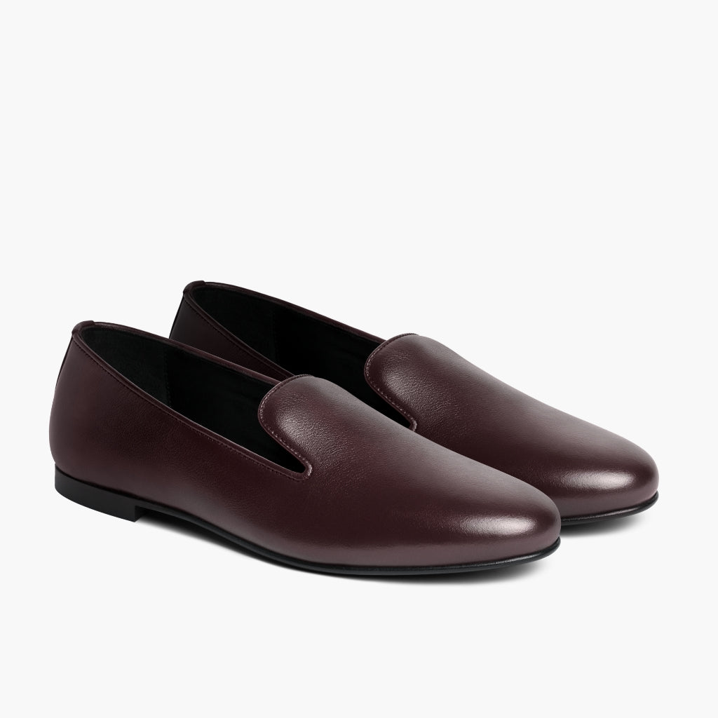 Eden Bordeaux Læderstøvler til Damer in Burgundy Full-Grain Leather - Sidevisning | Køb online