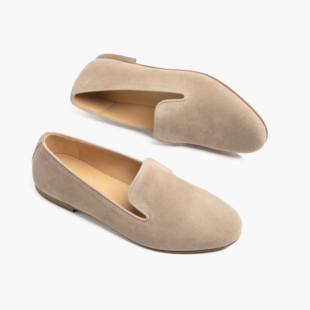 High-Traction Rubber Outsole & Lug Tread Pattern on Eden Latte Læderstøvler til Damer