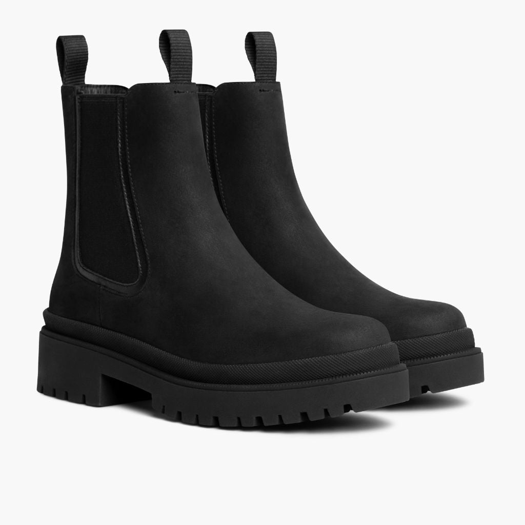 Black Full-Grain leather Boots - Goodyear welt-konstruktion og tåboks