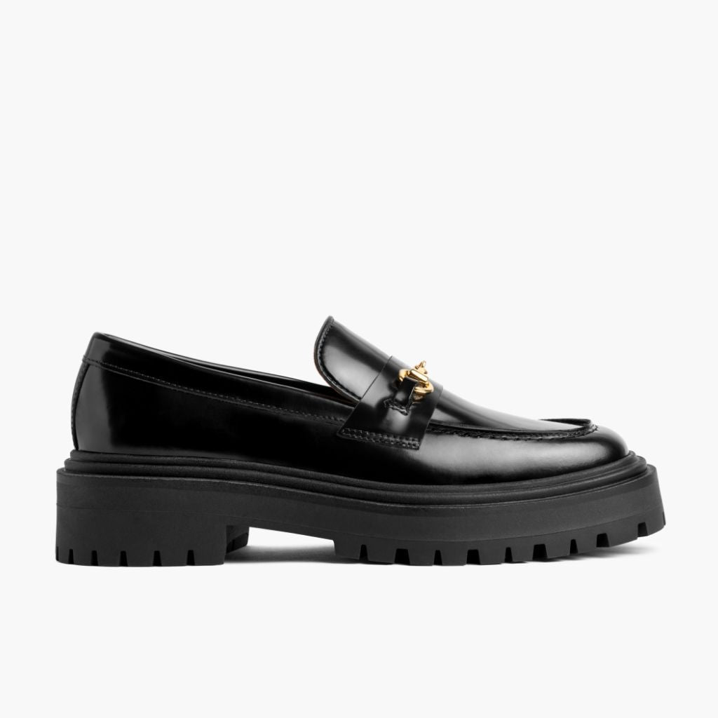 Black Full-Grain leather Loafers - Goodyear welt-konstruktion og tåboks