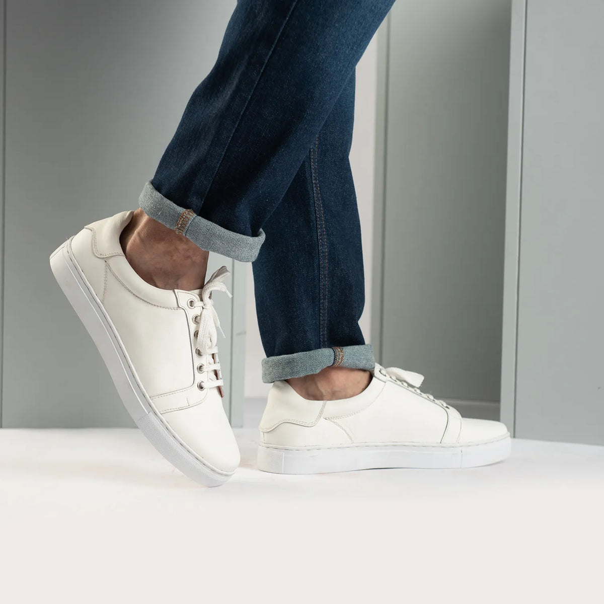 Orlaven Carter Runn White Lædersneakers til Mænd footwear image 10