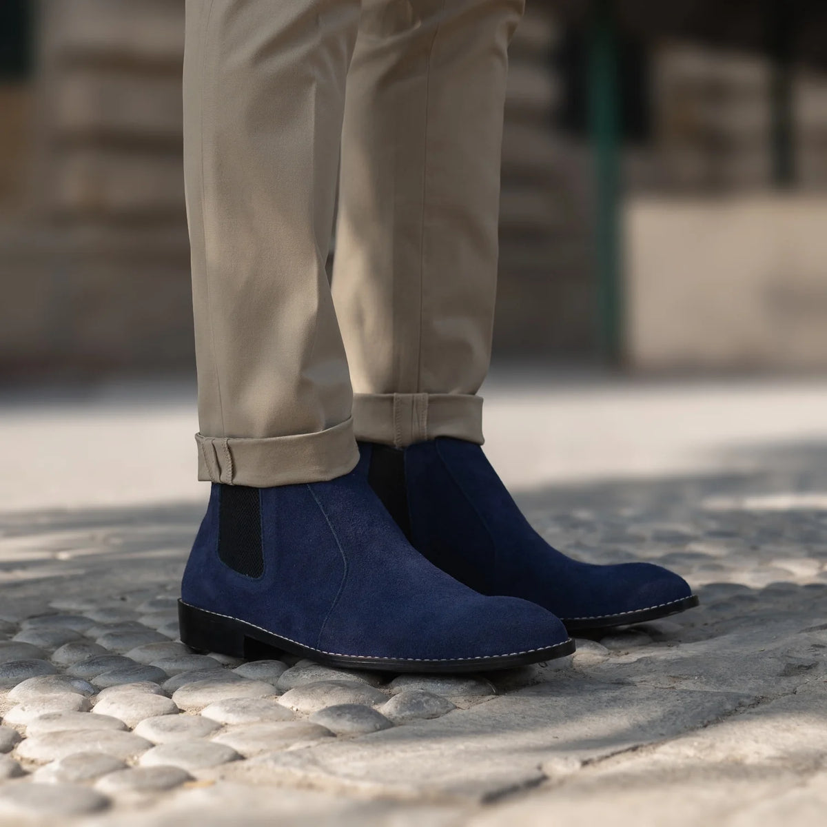 Orlaven Clarkson Chelsea Midnight Blå Suede Læderstøvler til Mænd footwear image 10