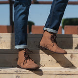 Orlaven Knight Derby Oil Pull-up Brown Leather Boots footwear image 10
