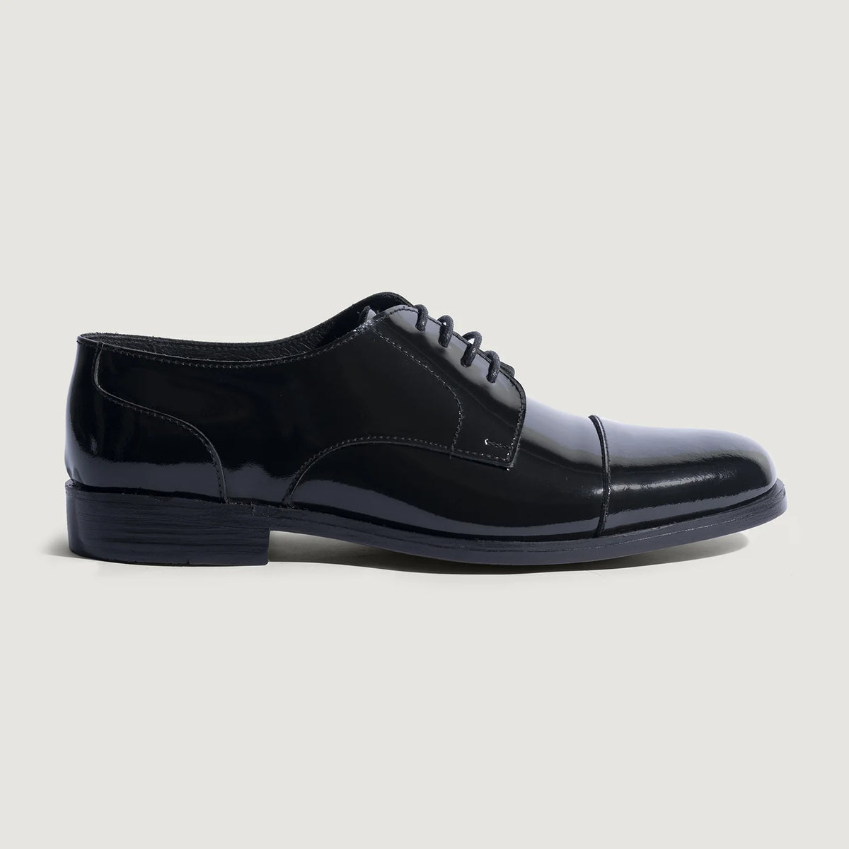 Patent Black Full-Grain leather Shoes - Goodyear welt-konstruktion og tåboks