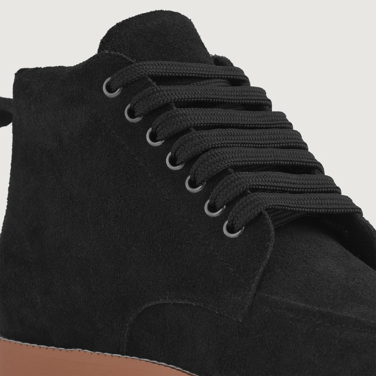 High-Traction Rubber Outsole & Lug Tread Pattern on Bearman Læderstøvler til Mænd