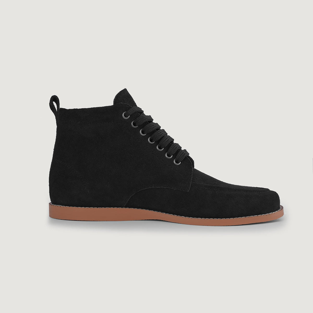 Black Goatskin Suede Leather Boots - Goodyear welt-konstruktion og tåboks
