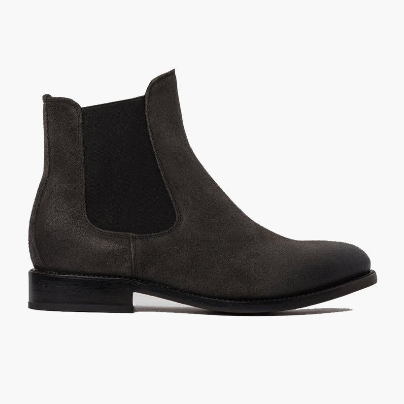 Cavalier Shadow Grey Leather Boots til Mænd
