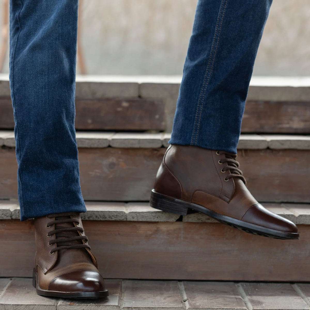 Orlaven Knight Derby Hybrid Brun Læderstøvler - StudGuard til Mænd footwear image 9