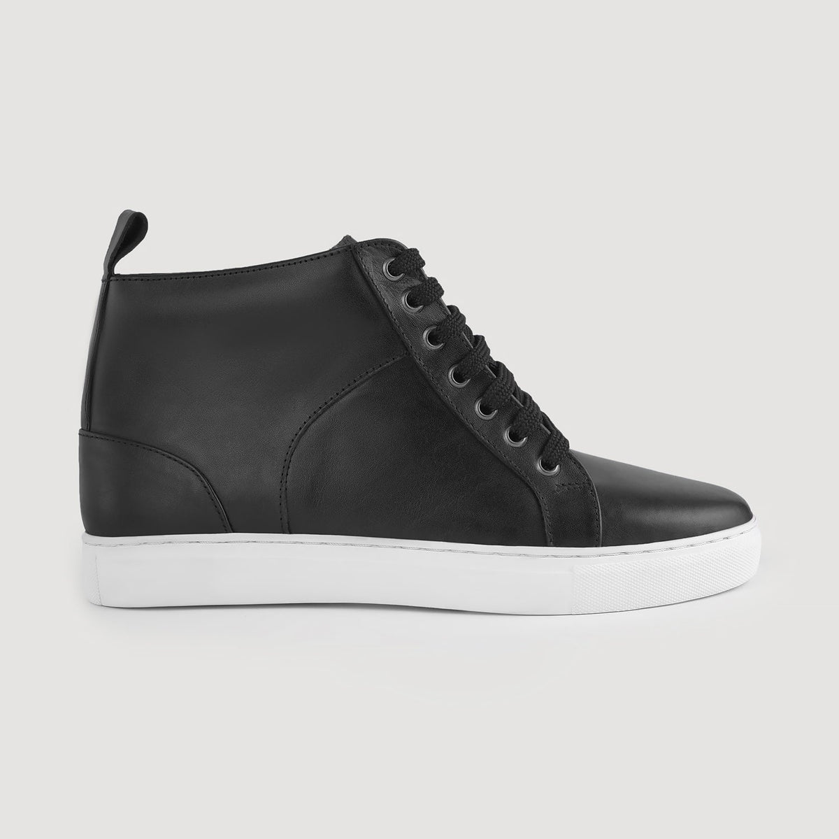 Black Full-Grain leather Sneakers - Goodyear welt-konstruktion og tåboks