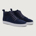 Marty High Top Blå Suede Lædersneakers til Mænd
