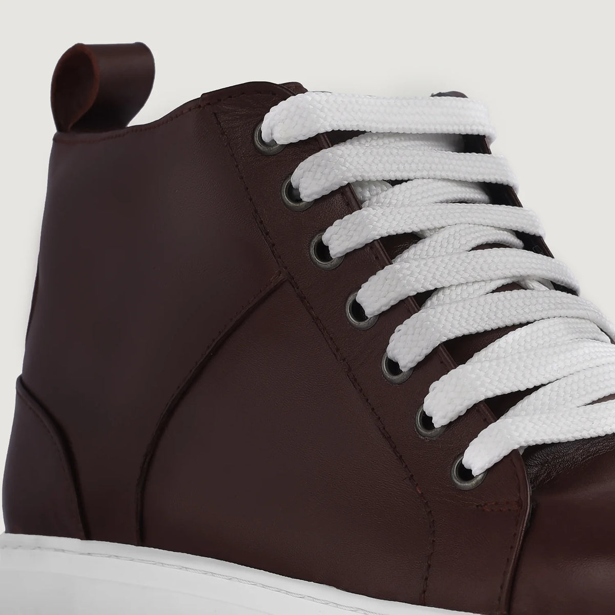 Orlaven Marty High Top Kastanjebrun Lædersneakers til Mænd footwear image 9