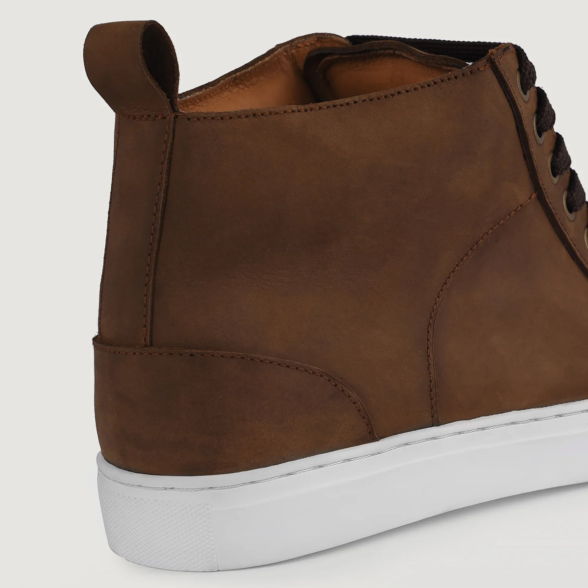 Orlaven Marty High Top Pull-up Brun Lædersneakers til Mænd footwear image 9