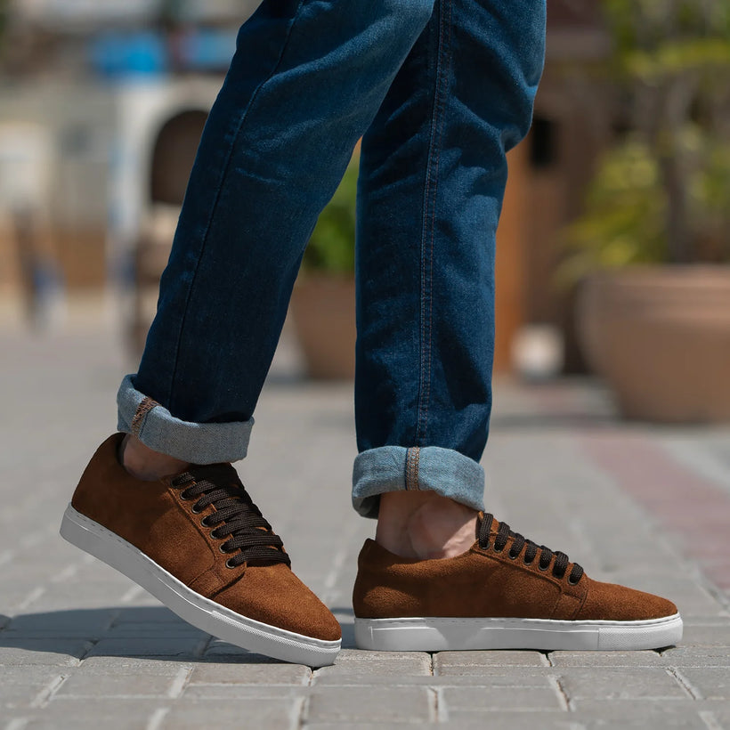 Murphy Low Top Brun Suede Lædersneakers til Mænd