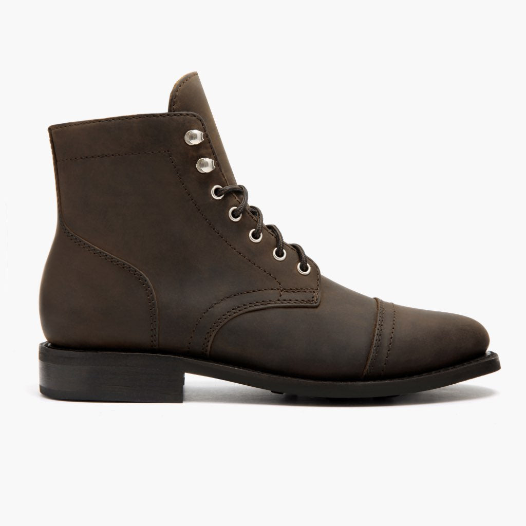 Captain Tobacco Læderstøvler til Damer in Classic Full-Grain Leather - Sidevisning | Køb online