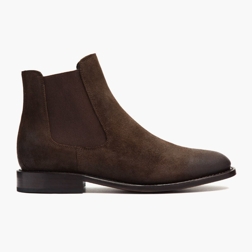 Cavalier Dark Brun Leather Boots til Mænd