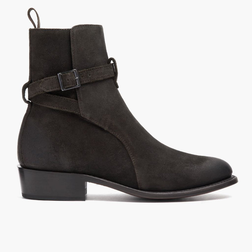 Rogue Dark Olive Suede Leather Boots til Mænd