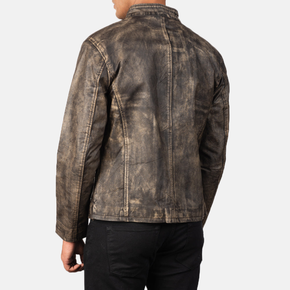 Alex Læder Bikerjakke til Mænd – alternate product view 5