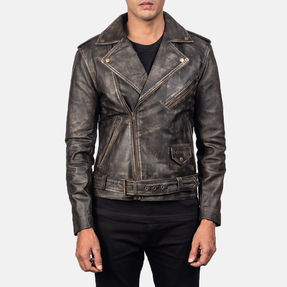 
Allaric Alley Bikerjakke i Læder til Mænd – alternate product view 1