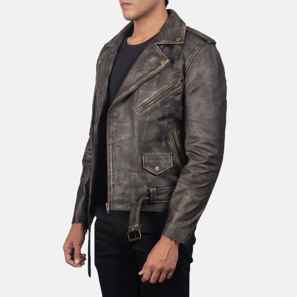 
Allaric Alley Bikerjakke i Læder til Mænd – alternate product view 2