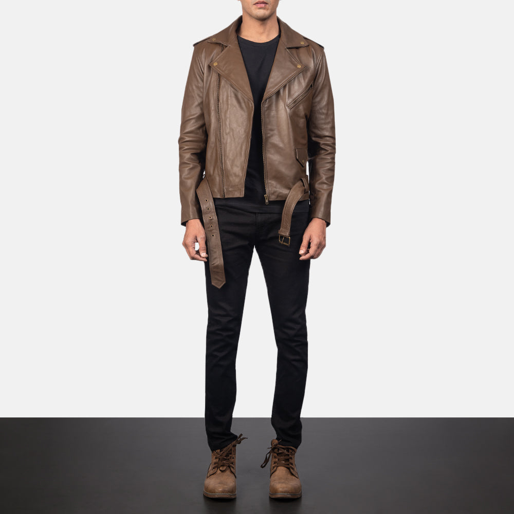 
Allaric Alley Bikerjakke i Læder til Mænd – alternate product view 4