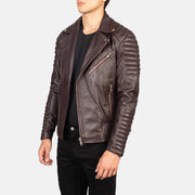 
Armand Grøn Bikerjakke i Læder til Mænd – alternate product view 2