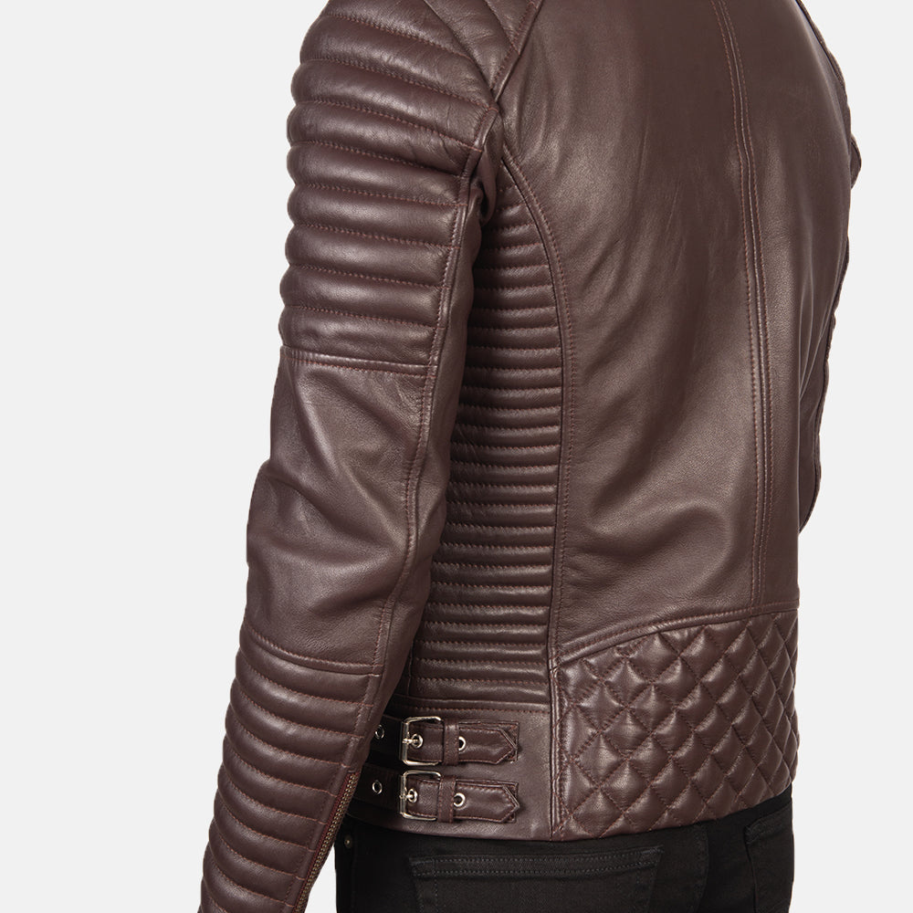 
Armand Grøn Bikerjakke i Læder til Mænd – alternate product view 6