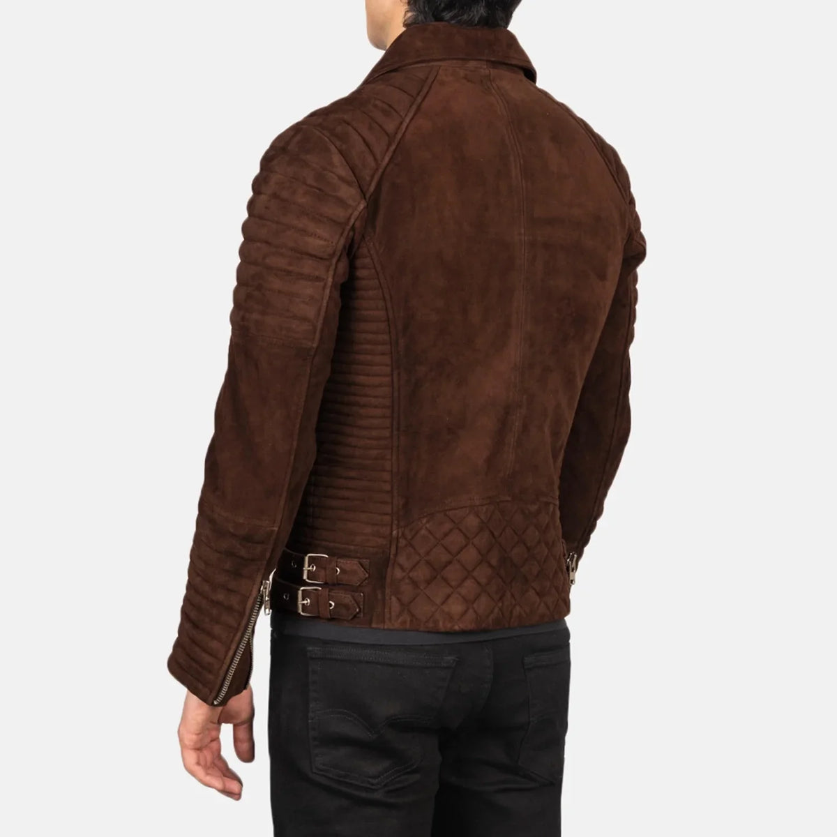 
Armand Grøn Bikerjakke i Læder til Mænd – alternate product view 5