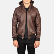 Bouncer Biz Leather Bomber Jacket – alternate product view 1