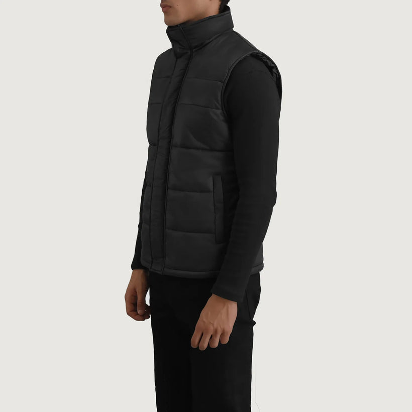 Bryan Sort Puffer Vest til Mænd