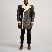 
Charles Læderfrakke Brun Shearling Læderfrakke til Mænd – alternate product view 3