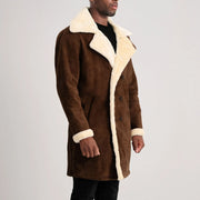 
Charles Læderfrakke Brun Shearling Læderfrakke til Mænd – alternate product view 2