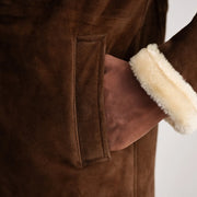 
Charles Læderfrakke Brun Shearling Læderfrakke til Mænd – alternate product view 6