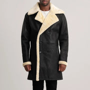 
Charles Læderfrakke Brun Shearling Læderfrakke til Mænd – alternate product view 4
