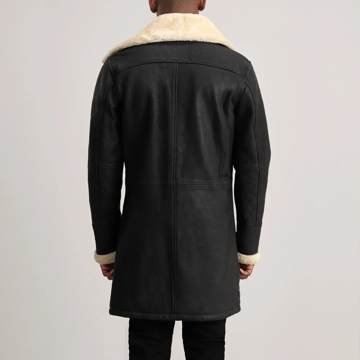
Charles Læderfrakke Brun Shearling Læderfrakke til Mænd – alternate product view 5