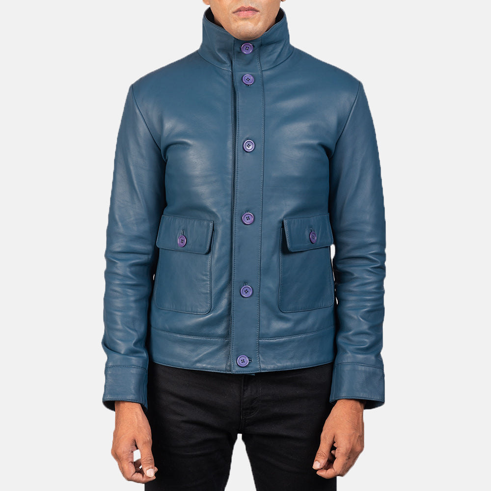 Columbus Læder Bomberjakke til Mænd – alternate product view 4