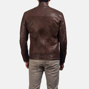 Dean Sort Læder Bikerjakke til Mænd – alternate product view 5