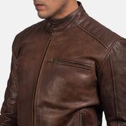 Dean Sort Læder Bikerjakke til Mænd – alternate product view 6