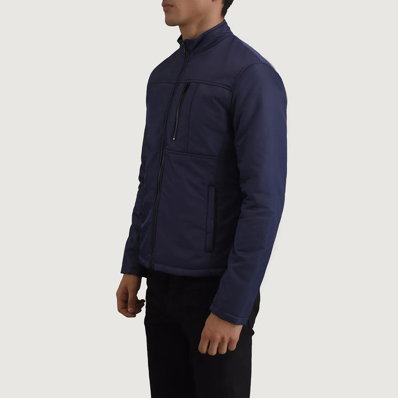 Elliot Blue Lightweight Læderjakke til Mænd