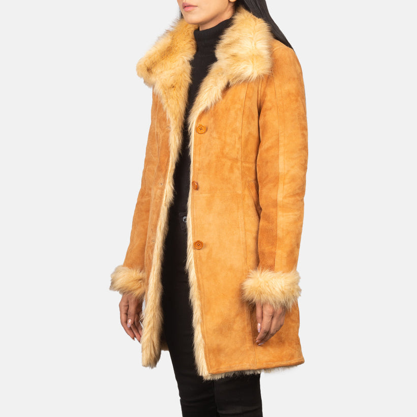Erica Shearling Coat til Kvinder