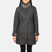 
Erica Shearling Læderfrakke til Damer – alternate product view 3